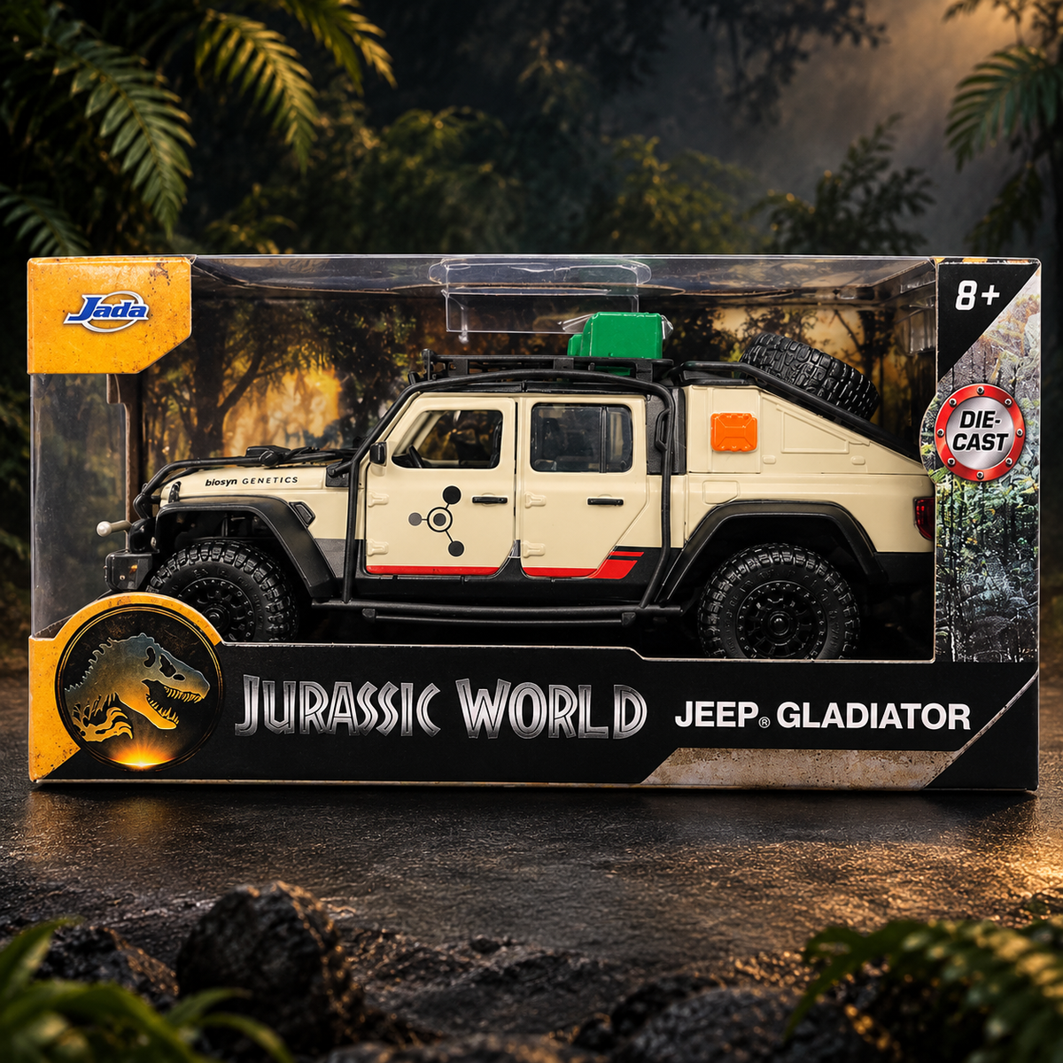 Jada "Jeep Gladiator Jurassic World Diecast Model Car 1:32 Scale