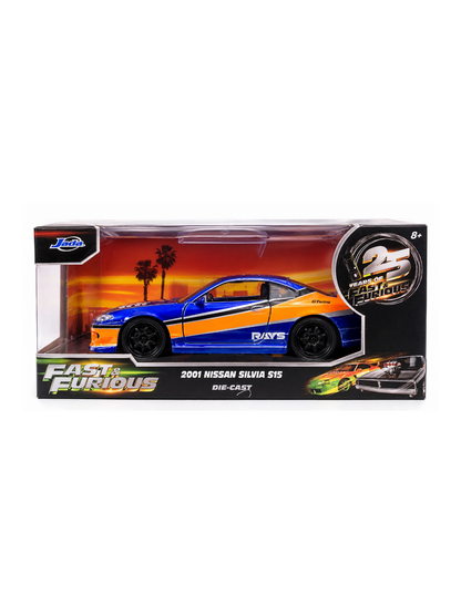 Jada "2001 Nissan Silvia S15 Fast & Furious Diecast Model Car 1:32 Scale