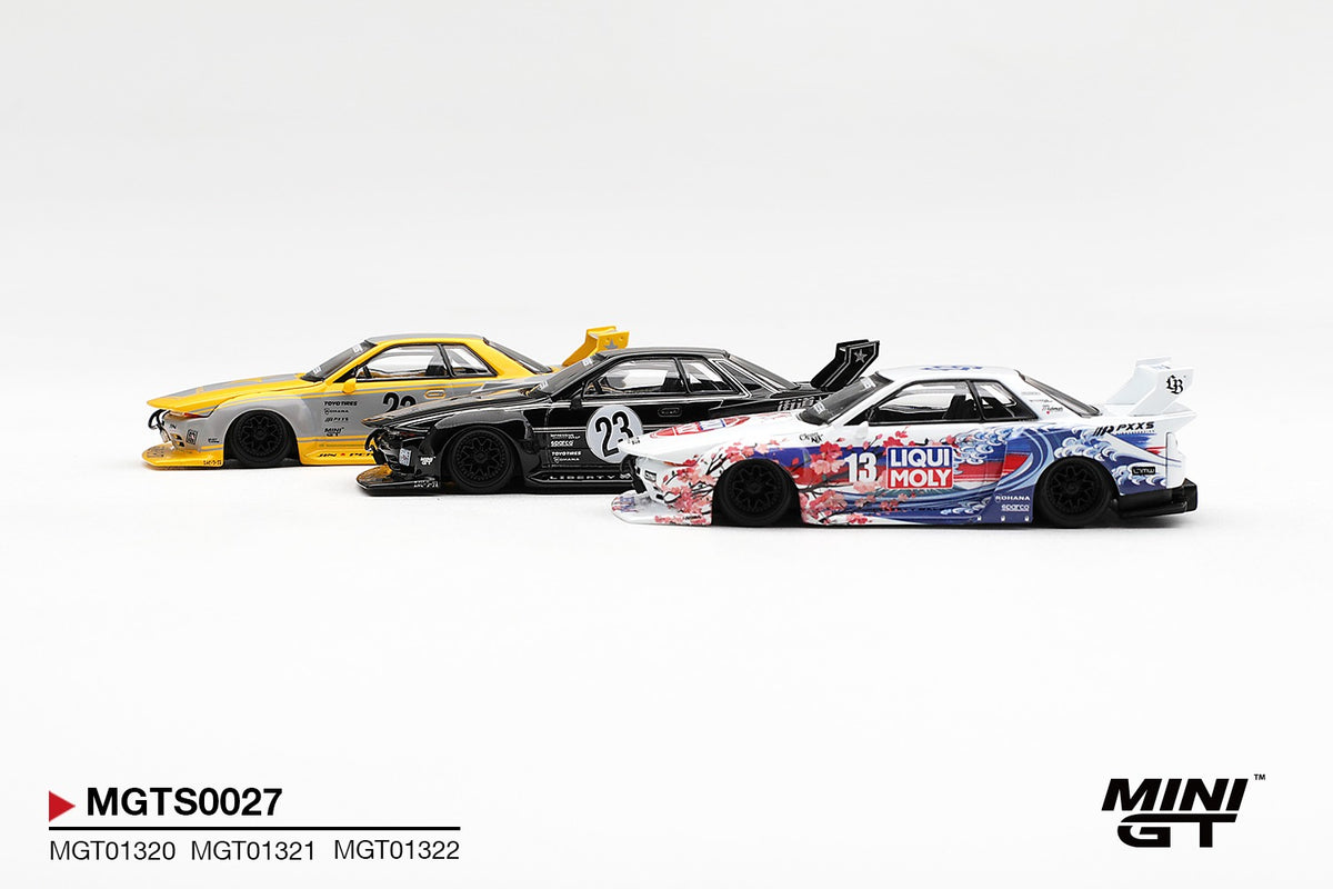 PRE-ORDER MINI GT  INOZETEK X LIBERTY WALK R32 SET 2026 SHOW EDITION (1320+1321+1322) 1:64 Scale (ETA-JULY 2027)
