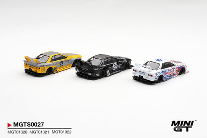 PRE-ORDER MINI GT  INOZETEK X LIBERTY WALK R32 SET 2026 SHOW EDITION (1320+1321+1322) 1:64 Scale (ETA-JULY 2027)