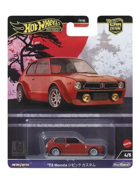 Hotwheels 73 Honda civic custom Imported Premium 1:64 Scale