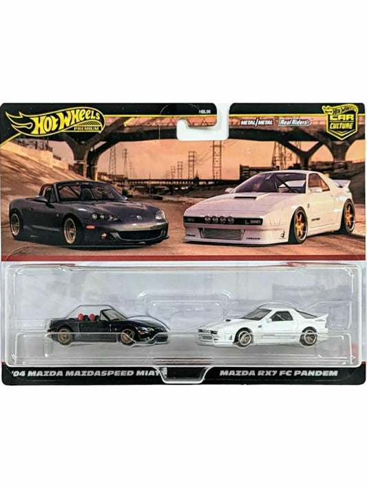 Hotwheels 2 pack 04 Mazda Mazdaspeed and Mazda rx7 fc pandem