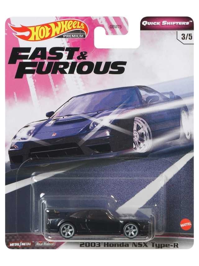 HotWheels Fast and Furious 2003 Honda NSX Type-R Imported Premium 1:64 Scale