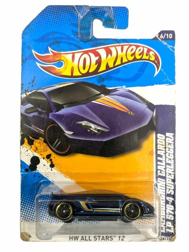 Hotwheels Lamborghini Gallardo lp 570-4 superleggera (Blister damage car in mint condition)