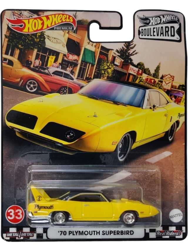 Hotwheels Boulevard 70 Plymouth superbird Imported Premium 1:64 Scale