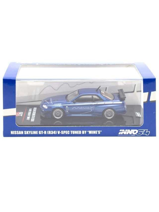 Inno64 Nissan Skyline GT-R (R34) V-Spec Tuned By Mine's 1:64 Scale