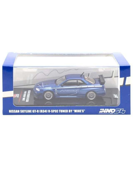 Inno64 Nissan Skyline GT-R (R34) V-Spec Tuned By Mine's 1:64 Scale