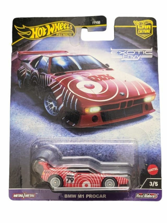 HotWheels Exotic Envy BMW M1 Procar Imported Premium 1:64 Scale