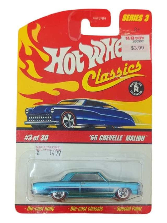 Exclusive Hotwheels Classic '65 Chevelle Malibu die-cast classic