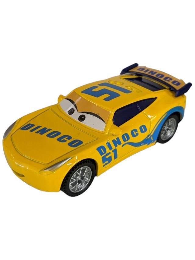 Disney pixar car Dinoco 51 Pull Back (Rubber Tire) Metal Body – Toy ...