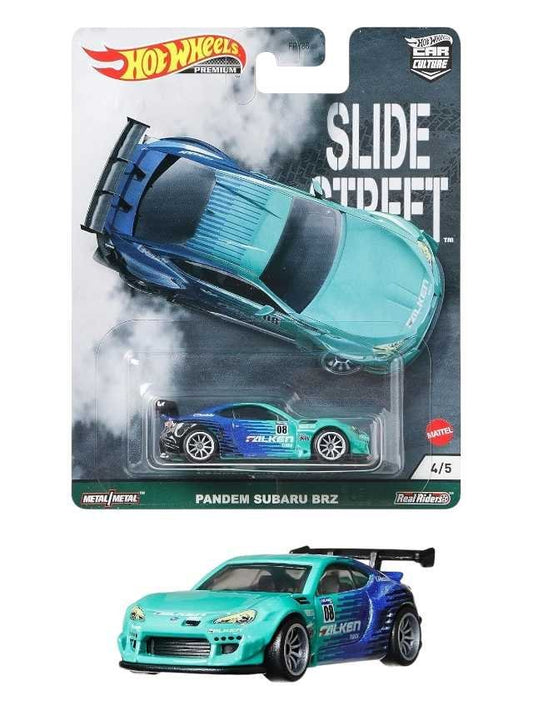 Hot Wheels Premium Slide Street 
Pandem Subaru BRZ 
(Blister Damage)
