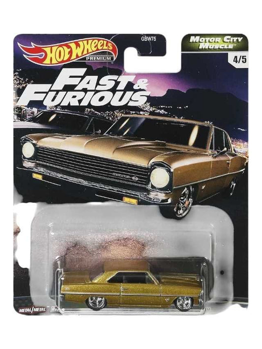 Hot Wheels Premium 
Fast and Furious 66 Chevy Nova