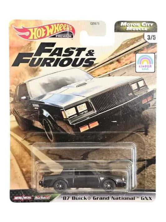 Hot Wheels Premium 
Fast and Furious 
87 Buick Grand National GNX