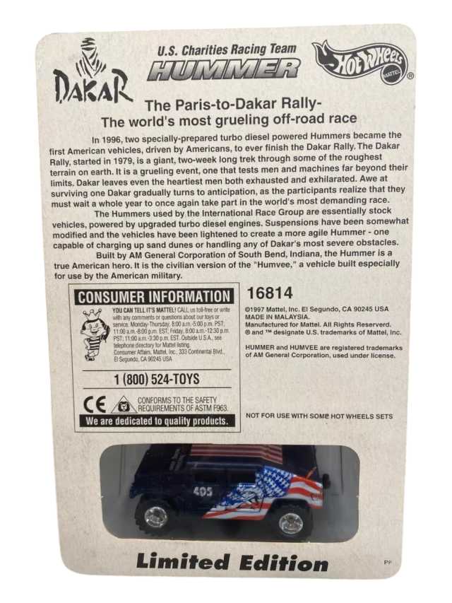 Hot Wheels Limited Edition  U.S. Charities Racing Team Hummer