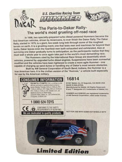 Hot Wheels Limited Edition  U.S. Charities Racing Team Hummer