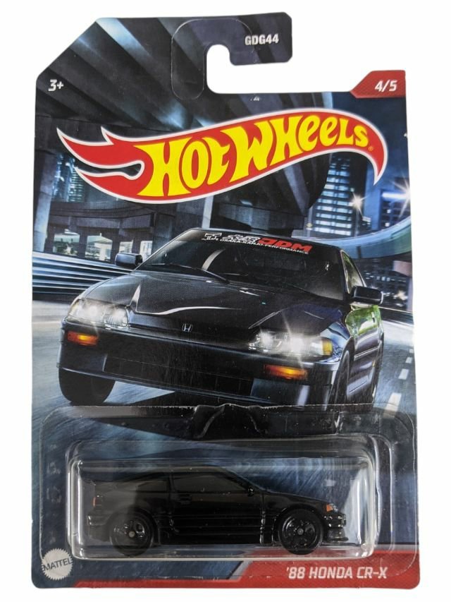 Hotwheels 88 Honda cr-x Imported Card Art Mainline 1:64 Scale