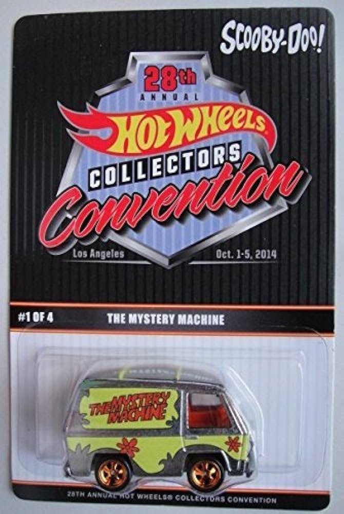 Hotwheels Los Angeles Collectors Convention The mystrery machine scooby doo(Super Rare) [Loose mint with protector]