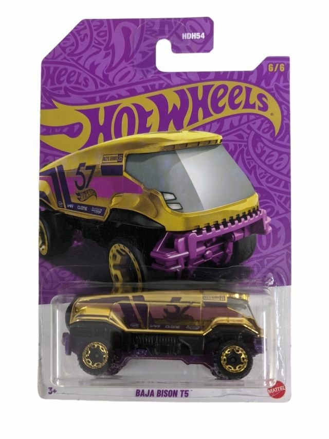 Hotwheels Baja bison t5 mainline card art (Chase Piece) 1:64 scale