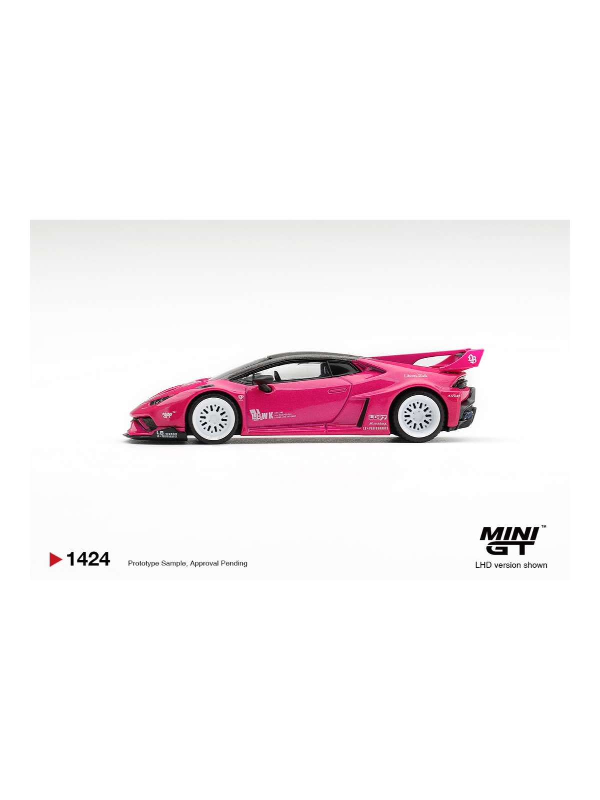 PREORDER MINI GT 1424 LB*WORKS LAMBORGHINI HURACÁN GT RUBY PURPLE  1:64 Scale