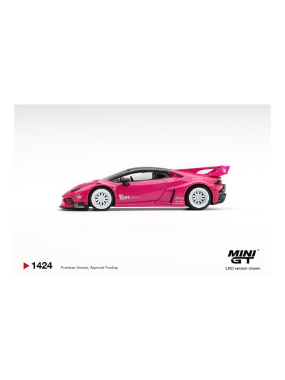 PREORDER MINI GT 1424 LB*WORKS LAMBORGHINI HURACÁN GT RUBY PURPLE  1:64 Scale