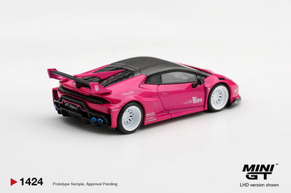 PREORDER MINI GT 1424 LB*WORKS LAMBORGHINI HURACÁN GT RUBY PURPLE  1:64 Scale