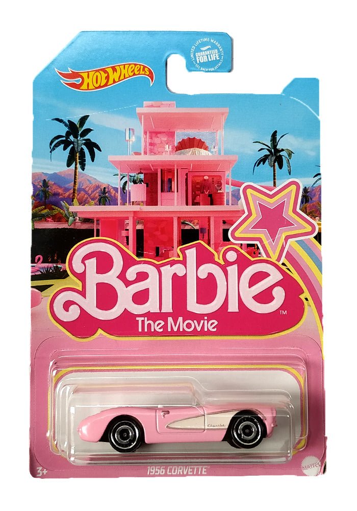 Hot Wheels Barbie The Movie 1956 Corvette - Pink - 2023 Card