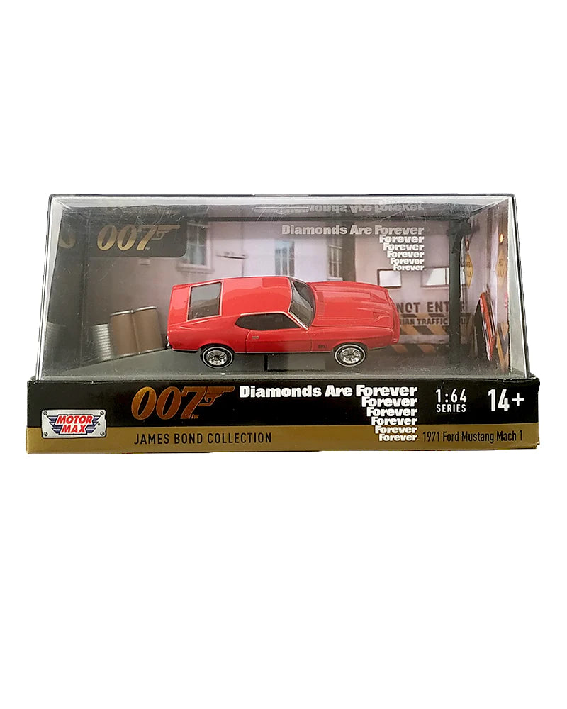 Exclusives Motor Max 007 Diamonds Are Forever 1971 Ford Mustang Mach 1 - Red