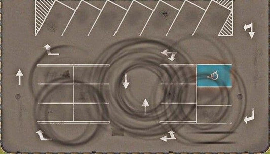 Drift Culture Keyboard Drifting Parking matt 23x11