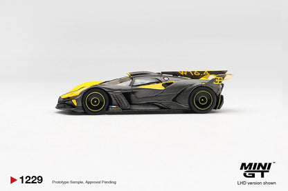 Mini GT-1229 Buggati Bolide Yellow 1:64 Scale