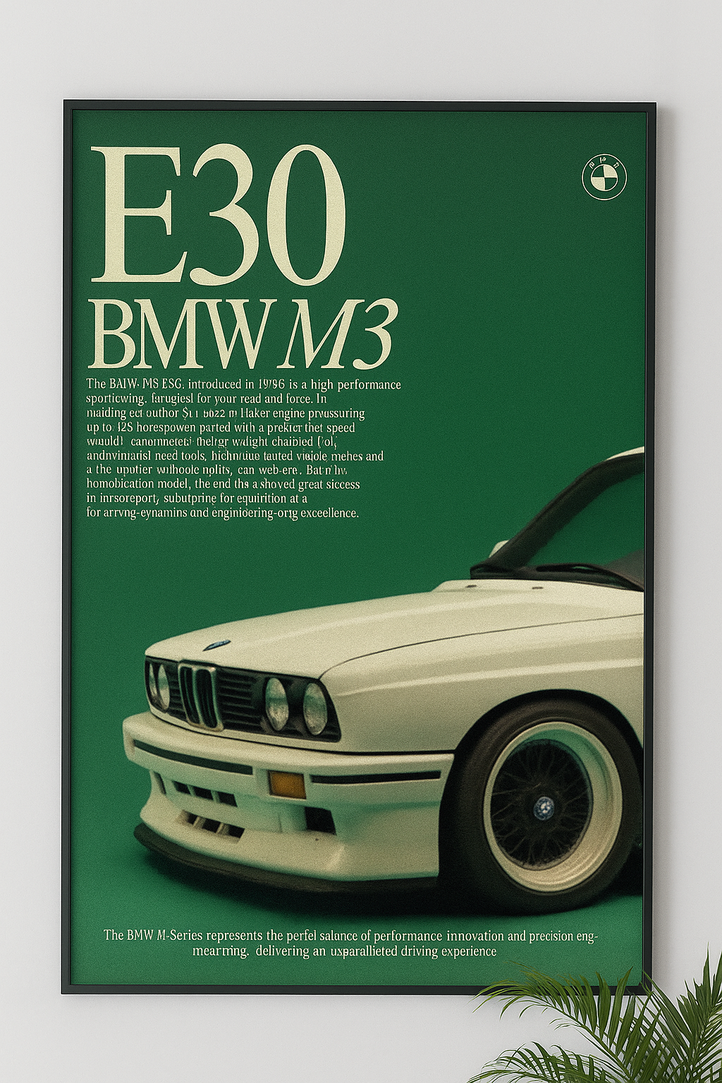Drift Culture BMW wall poster