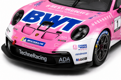 Tarmac Works Hobby 64 ixo Models Porsche 911 GT3 Cup (992) Porsche Mobil 1 Supercup 2024 Diecast Model 1:64 Scale