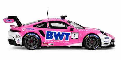 Tarmac Works Hobby 64 ixo Models Porsche 911 GT3 Cup (992) Porsche Mobil 1 Supercup 2024 Diecast Model 1:64 Scale