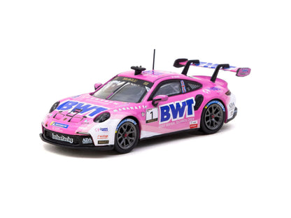Tarmac Works Hobby 64 ixo Models Porsche 911 GT3 Cup (992) Porsche Mobil 1 Supercup 2024 Diecast Model 1:64 Scale