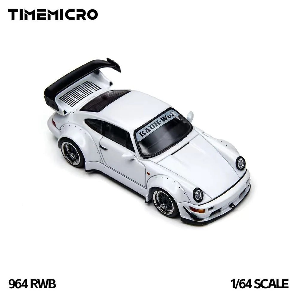 TIMEMICRO "964 RWB" White Diecast Model 1:64 Scale