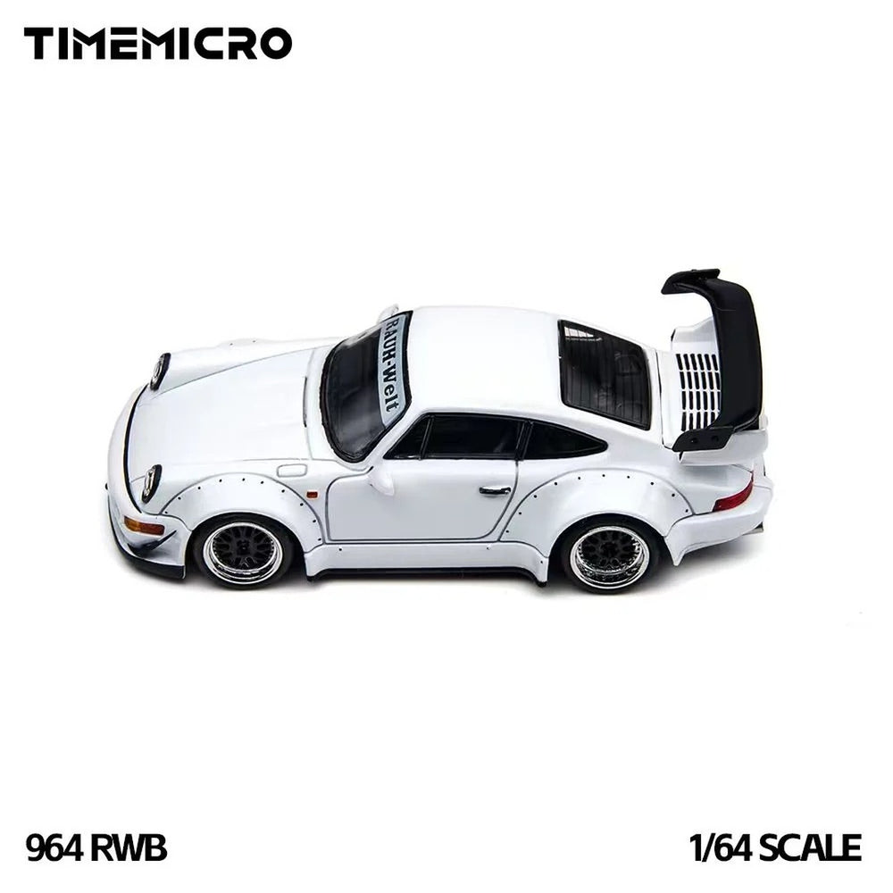 TIMEMICRO "964 RWB" White Diecast Model 1:64 Scale