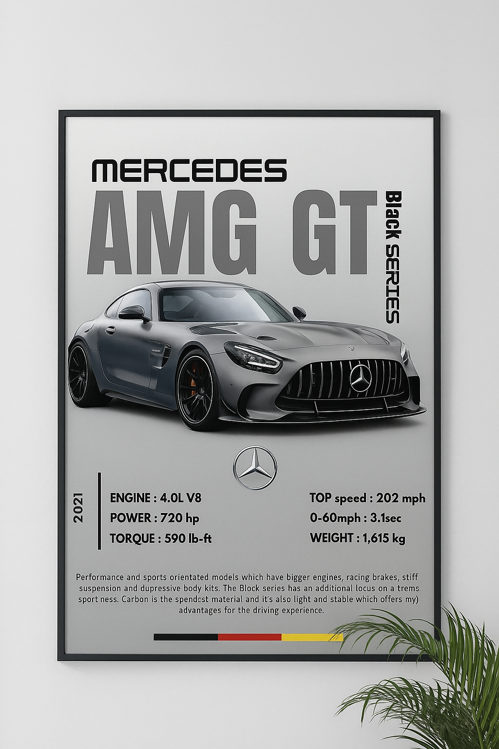 Drift Culture Mercedes wall poster