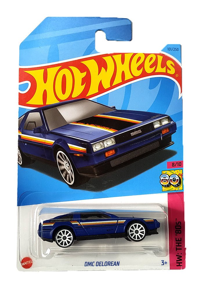 INDIAN CARD Hot Wheels DMC Delorean - Blue - 2023 Card