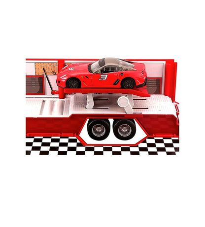 Burago Ferrari Evolution Race & Play Hauler and 2 Cars Set