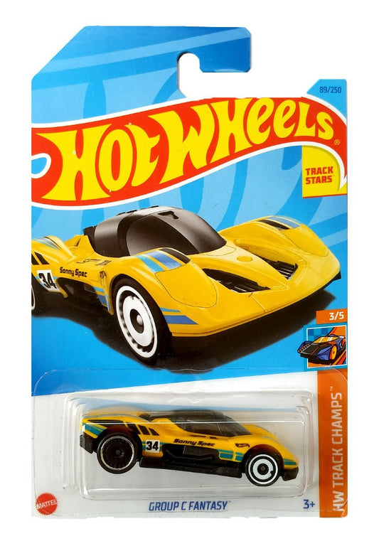 INDIAN CARD Hot Wheels Group C Fantasy - Yellow - 2023 Card