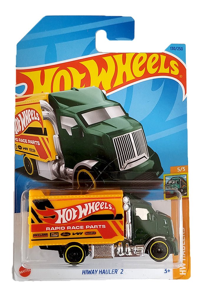 INDIAN CARD Hot Wheels Hiway Hauler 2 - Green / Yellow - 2023 Card