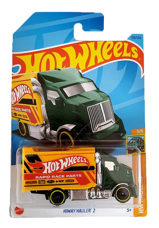 INDIAN CARD Hot Wheels Hiway Hauler 2 - Green / Yellow - 2023 Card