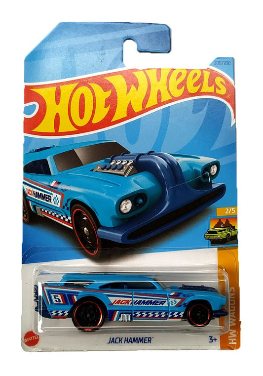 INDIAN CARD Hot Wheels Jack Hammer - Blue - 2023 Card
