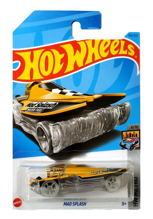 INDIAN CARD Hot Wheels Mad Splash - Yellow - 2023 Card