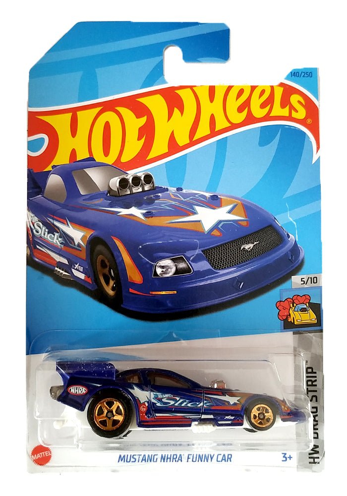 INDIAN CARD Hot Wheels Mustang NHRA Funny Car - Blue - 2023 Card
