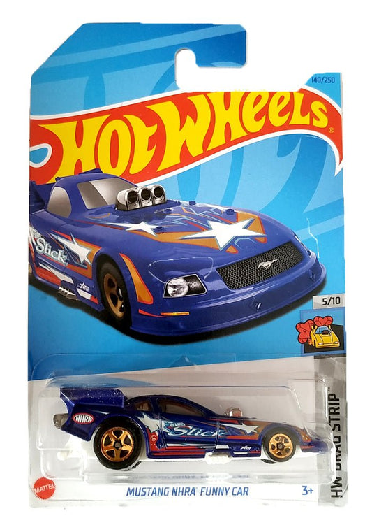 INDIAN CARD Hot Wheels Mustang NHRA Funny Car - Blue - 2023 Card