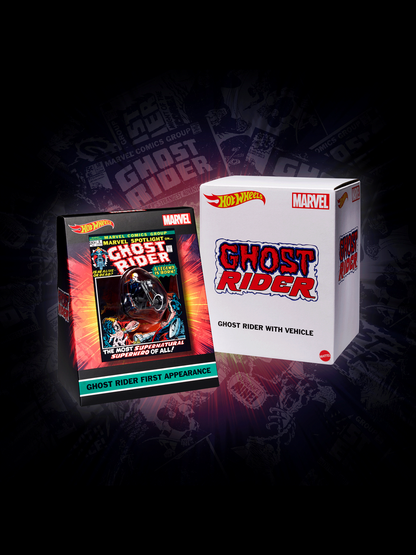 Hotwheel Marvel Ghost Rider with Vehicle
