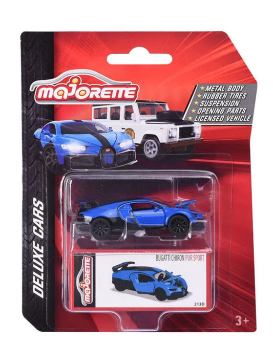 Majorette Bugatti Chiron Pure Sport Blue Scale 1:65