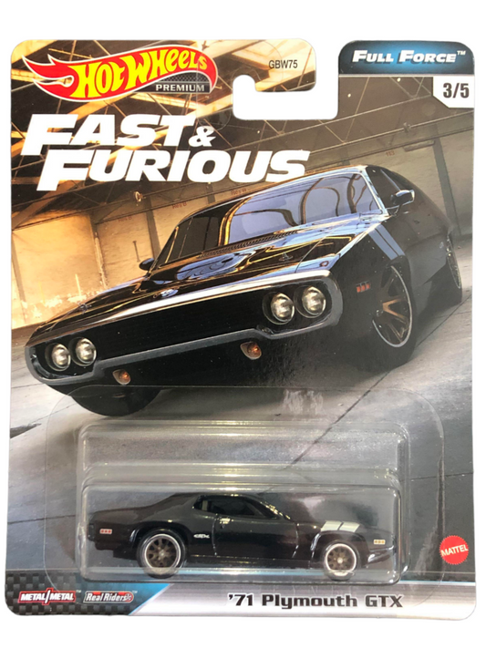 Hot Wheels 71 Plymouth GTX imported premium 1:64 scale