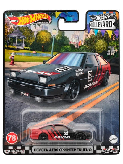 Howheels Boulevard Toyota AE86 Sprinter Trueno Imported Premium 1:64 Scale