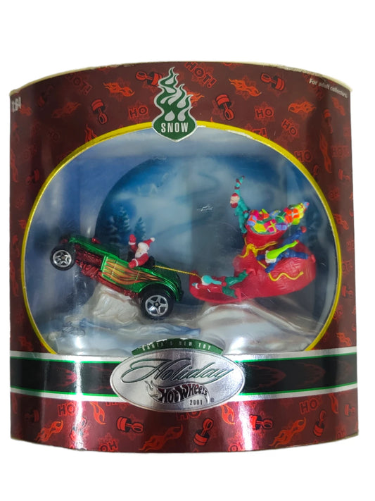 Exclusive Snow Hotwheels Holiday Santa's new toy
